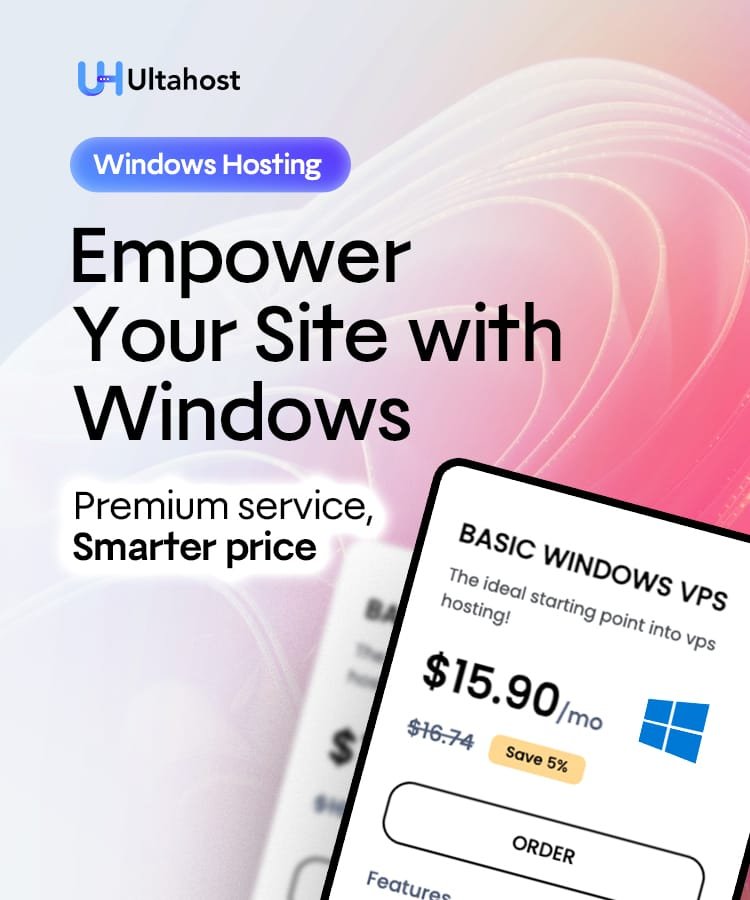 Ultahost: window Hosting