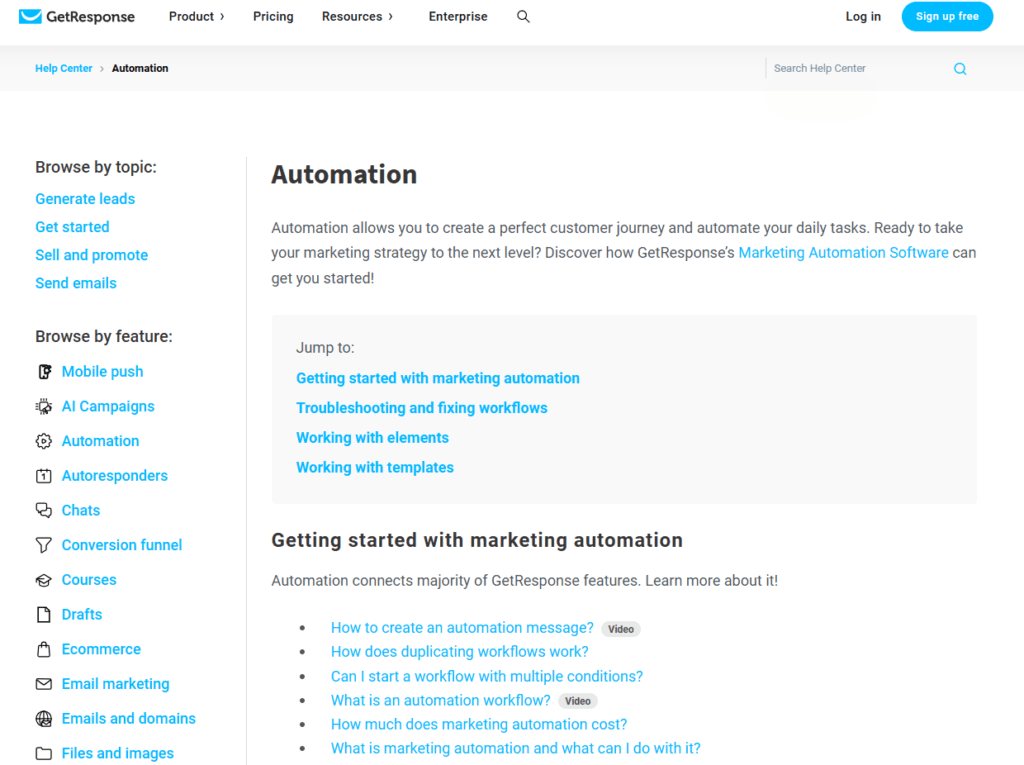 ActiveCampaign Alternatives: GetResponse Automation