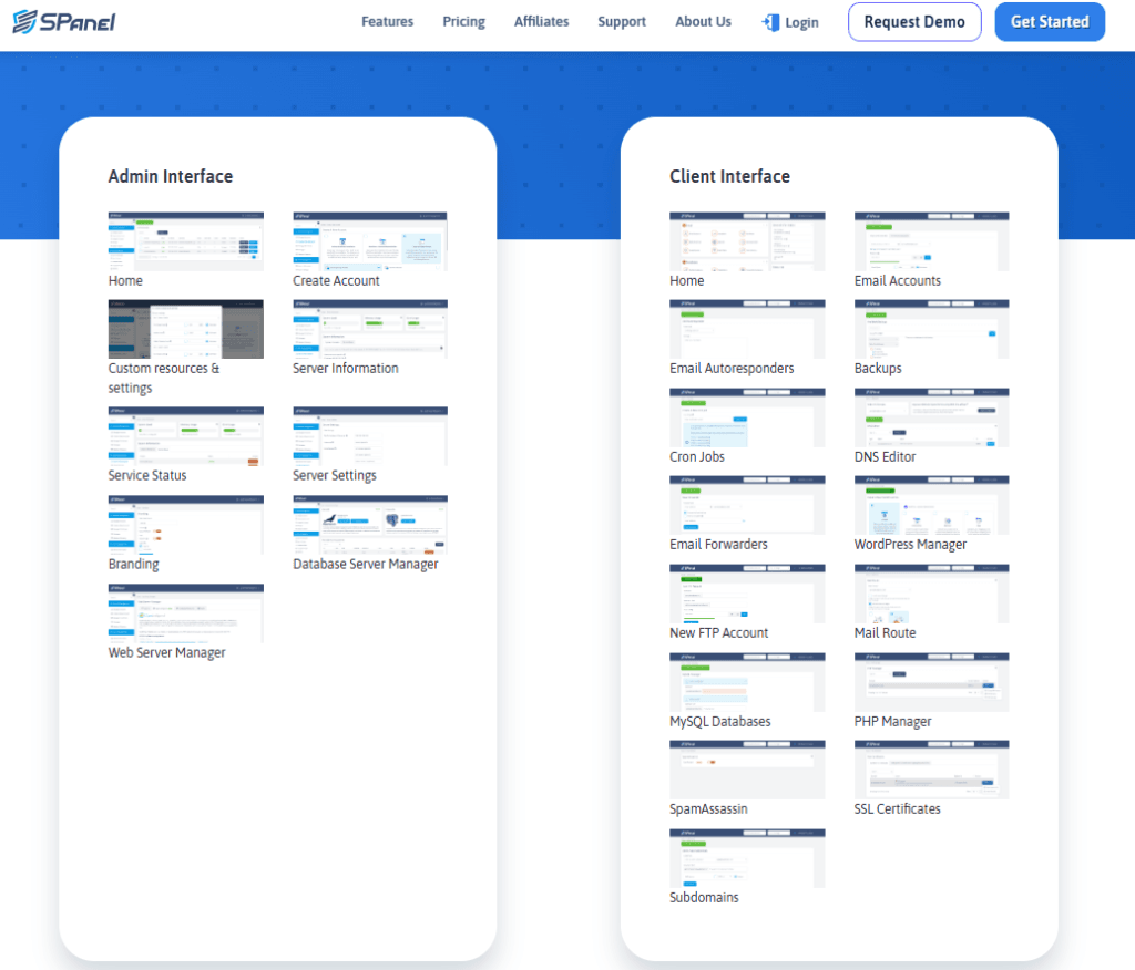SPanel: Intuitive User Interface