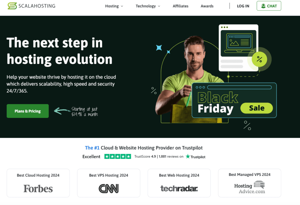 ScalaHosting: the SPanel interface
