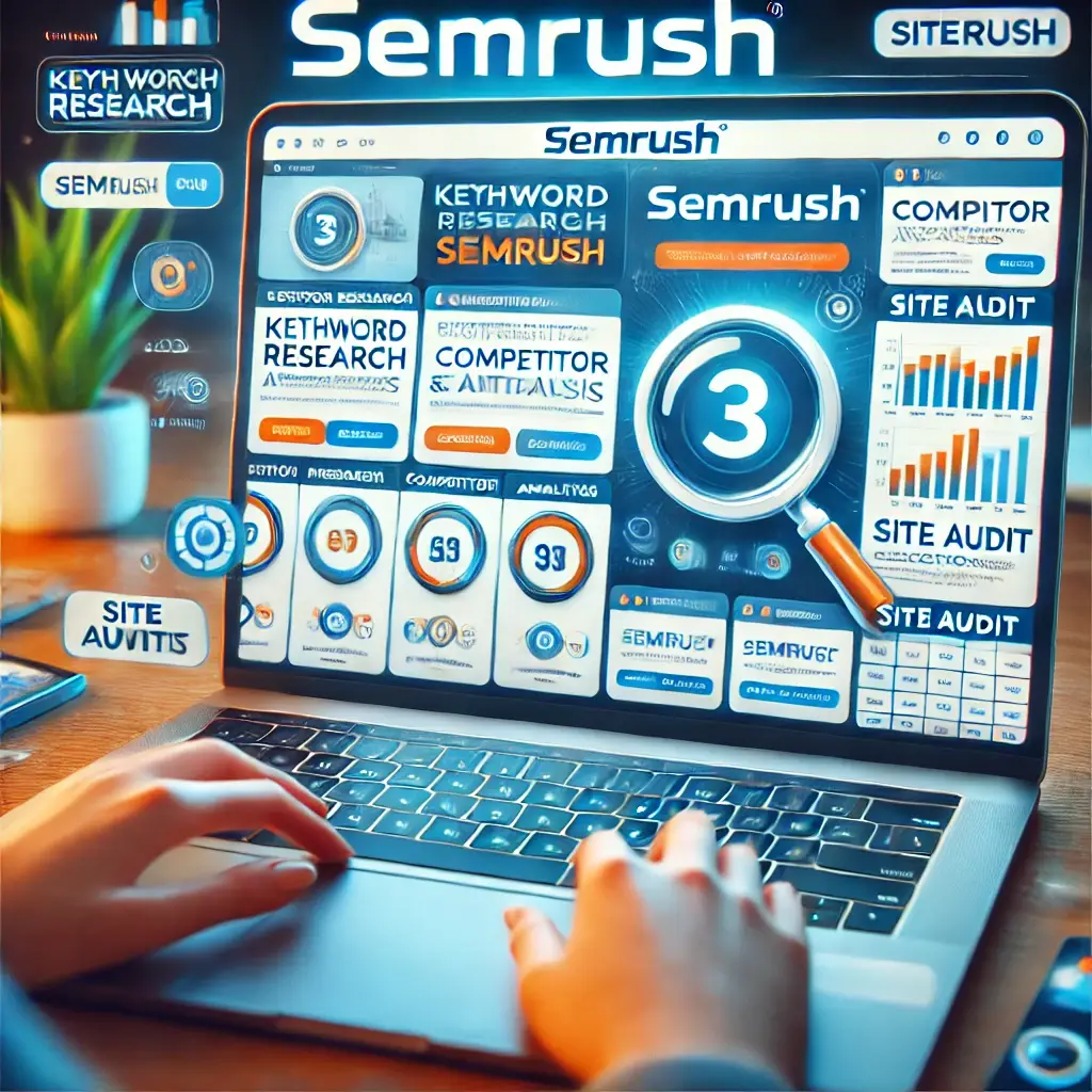 SEMrush pricing: the SEMrush logo