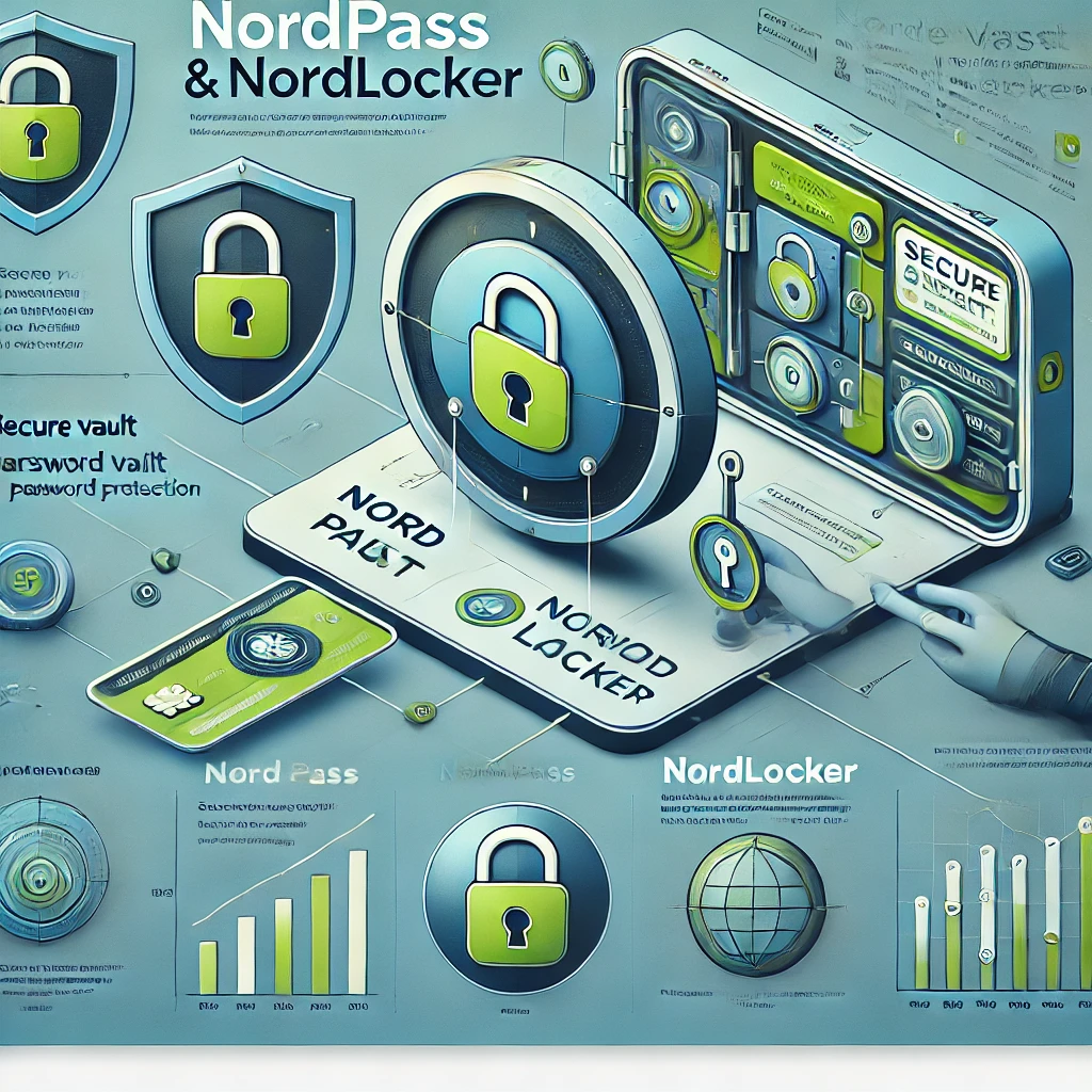 NordVPN cost: the NordPass and NordLocker section password protection