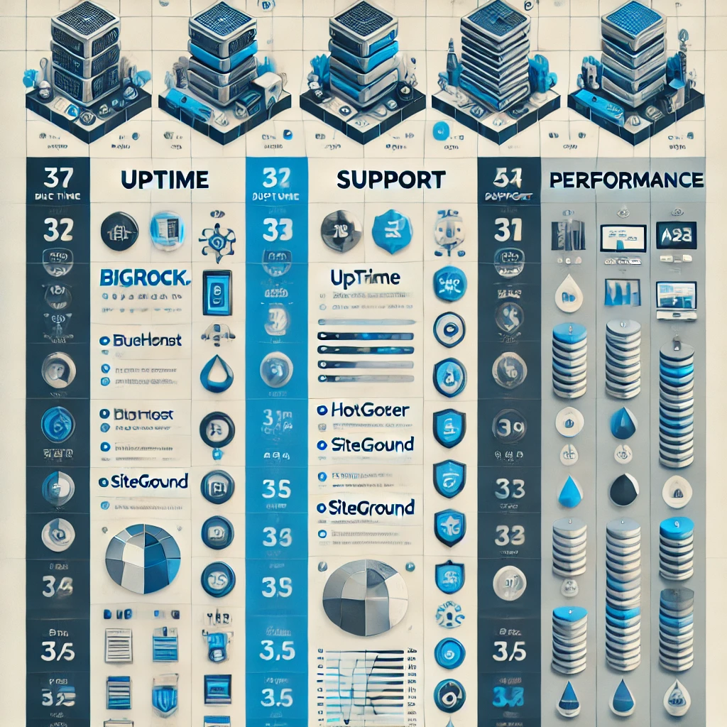 Bigrock.in: Comparison Table