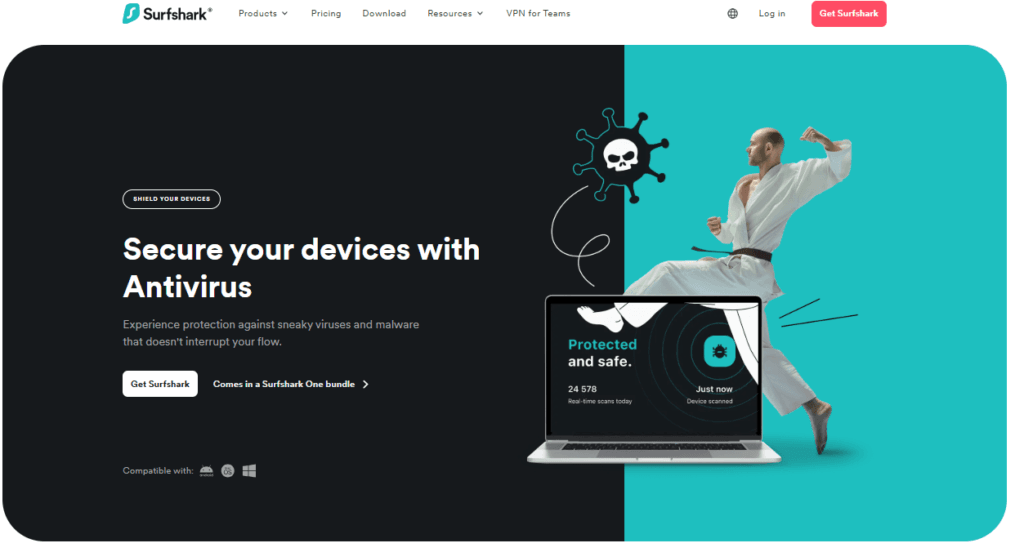 Surfshark VPN: Encryption Graphic