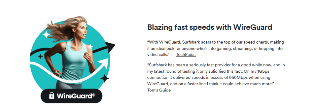 Surfshark VPN: Speed Test Graphs