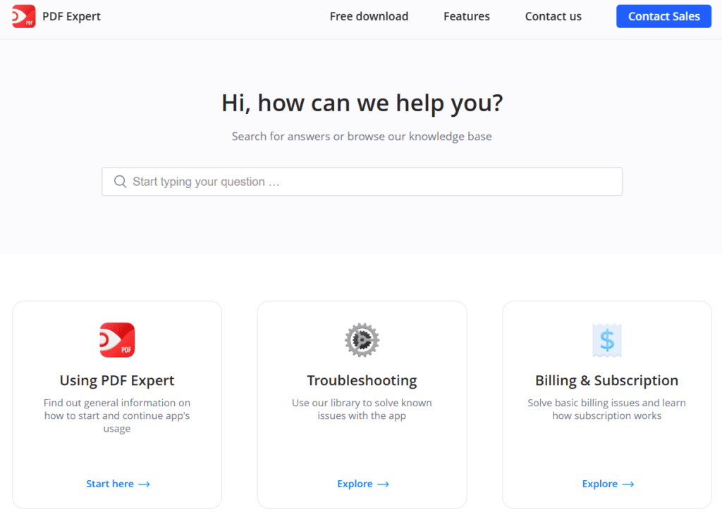 PDF Expert for Mac: Live Chat Support