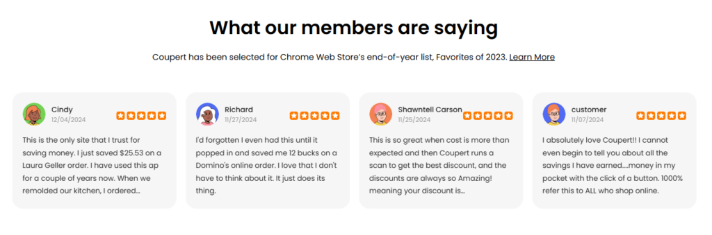 Coupert Reviews: Customer Experience