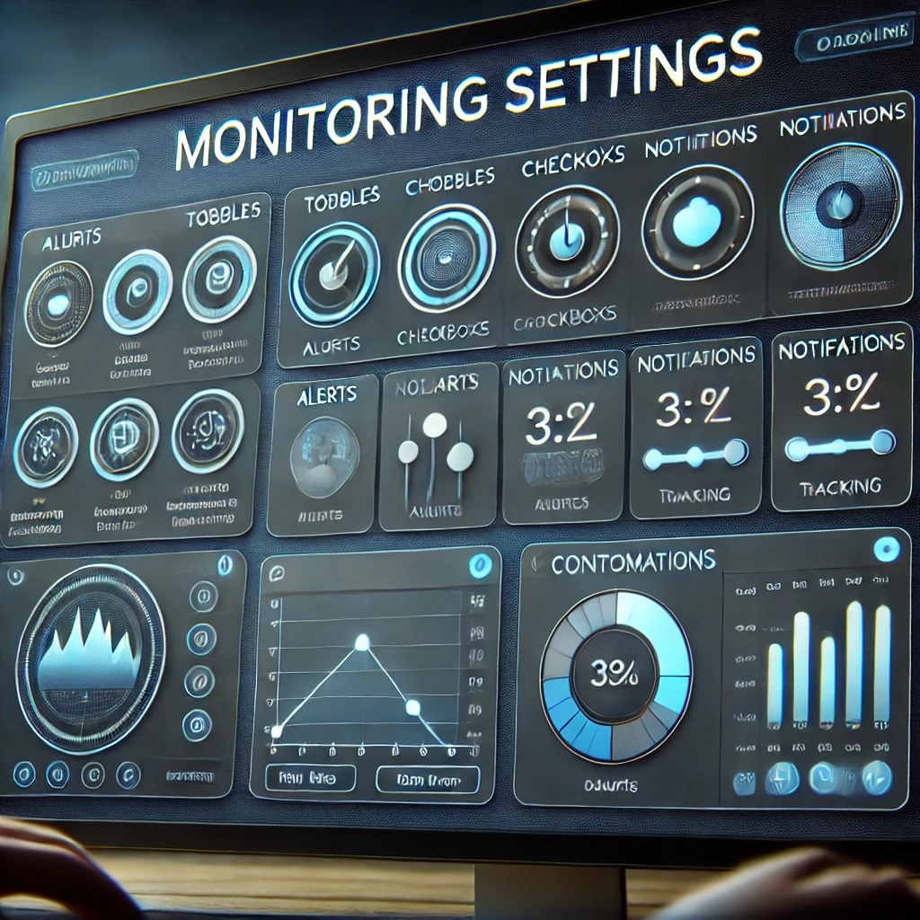 SentryPC: Monitoring Settings Dashboard