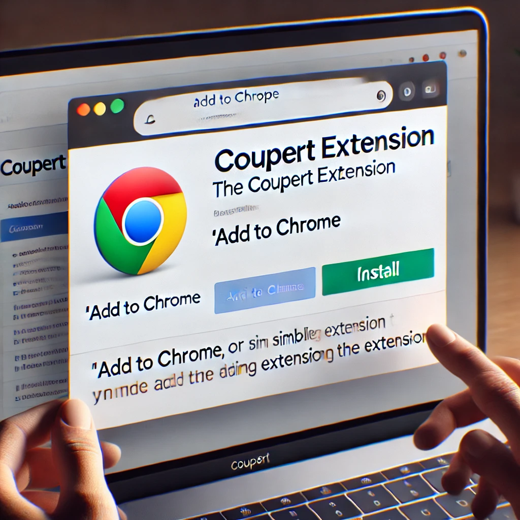 Coupert Extension: the Coupert installation page in a browser store