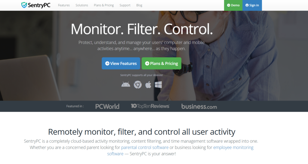 SentryPC: SentryPC Dashboard