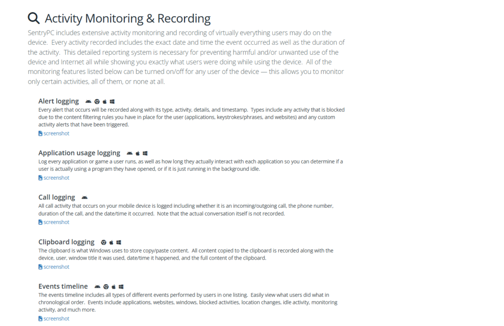 SentryPC: Website and Application Monitoring