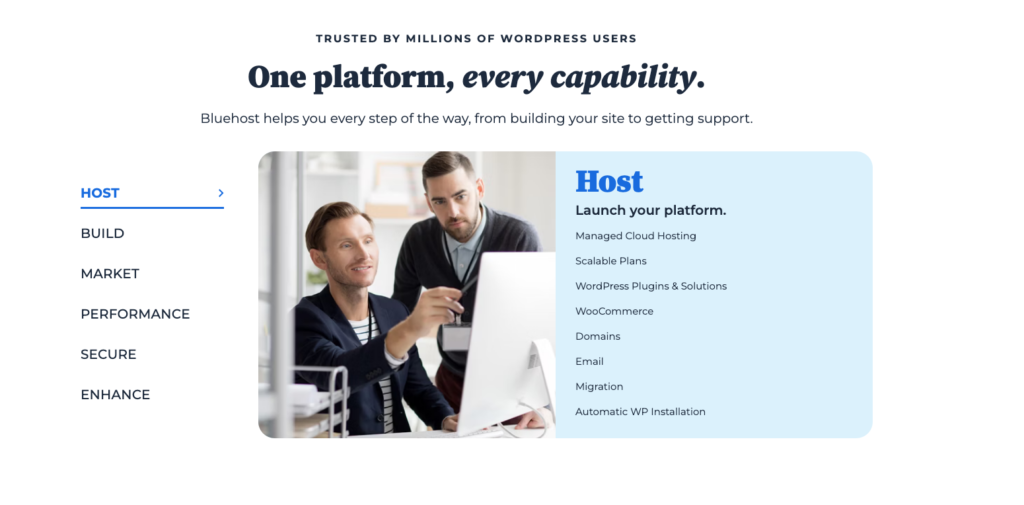 Bluehost reviews: capability