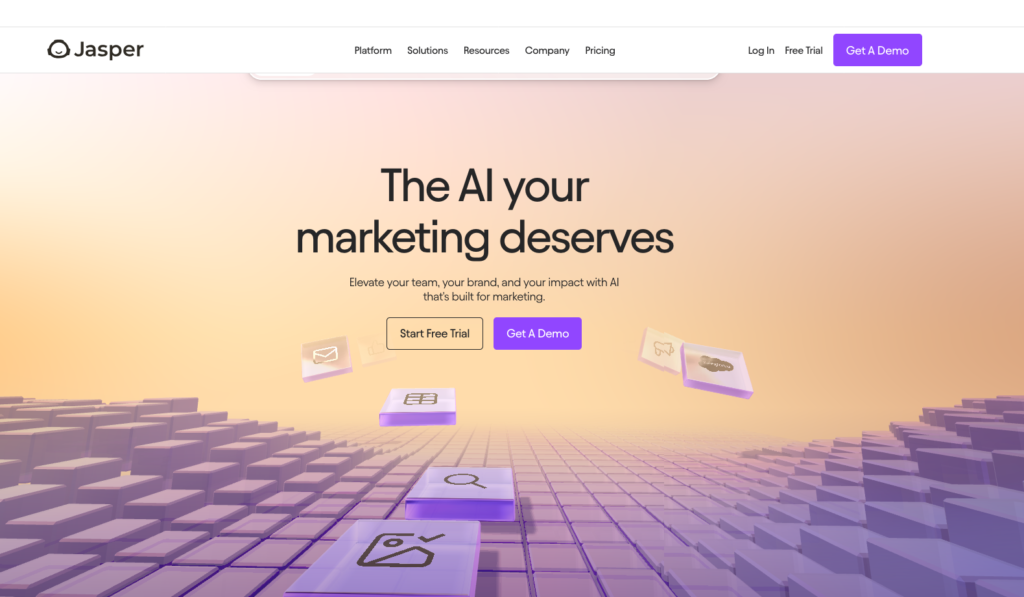Jasper AI: the Jasper AI dashboard