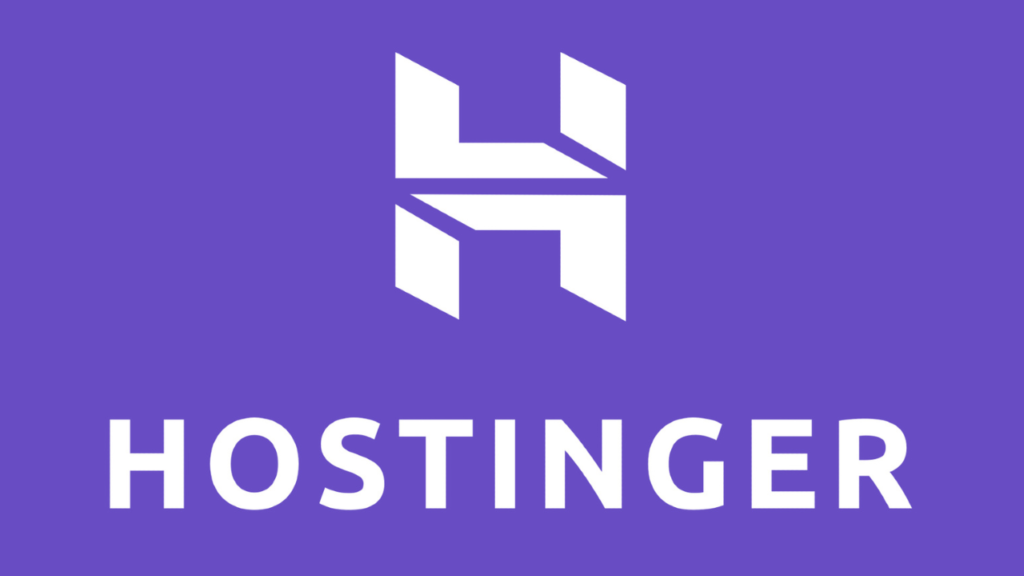 web hosting services: A Hostinger logo